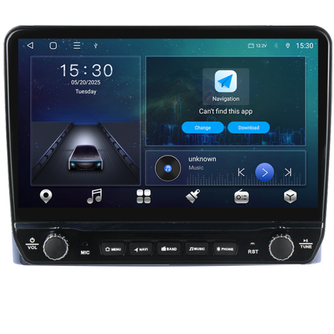 Navigatie dedicata Iveco Daily 2014+ Tesla cu butoane rotative model 2024, 4GB RAM 64GB ROM, Procesor Quadcore, Android 14, Display QLED 10", DSP, Carplay&Android Auto [5]