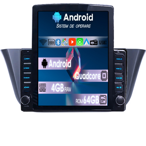Iveco Daily 2014+ - Navigatie dedicata Iveco Daily 2014-2018 Tesla Style, 4GB RAM 64GB ROM, Procesor Quadcore, Android 14, Display QLED 9.7", DSP, Carplay&Android Auto