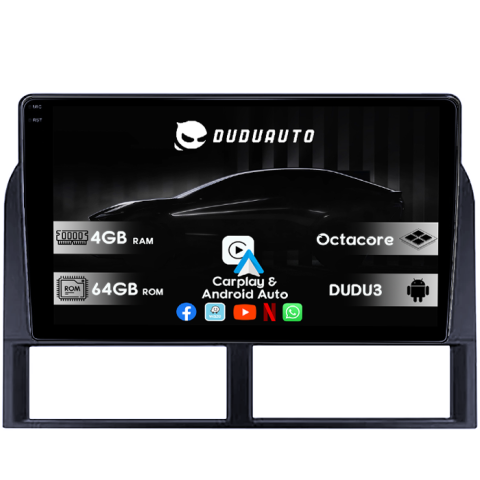 Navigatii Dedicate - Navigatie dedicata Jeep Grand Cherokee 1999-2005, DUDU3, 4GB RAM 64GB ROM, Octacore, Platforma 8581, Android, Display QLED 9", DSP, Carplay&AndroidAuto