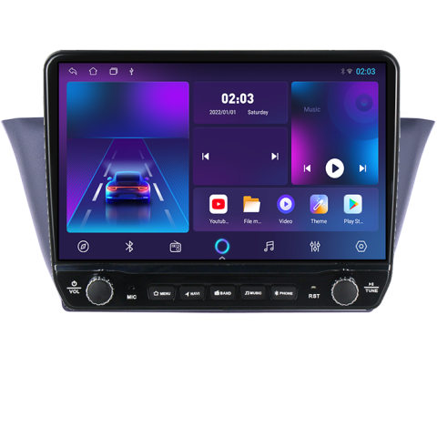 Navigatie dedicata Iveco Klen, RV Tesla cu butoane rotative model 2024, 4GB RAM 64GB ROM, Procesor Quadcore, Android 14, Display QLED 10", DSP, Carplay&Android Auto [4]