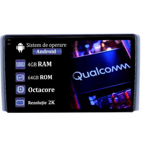 Iveco - Navigatie dedicata Iveco Daily 2018, 4GB RAM 64GB ROM, Procesor Qualcomm Octacore, Android 14, Rezolutie 2K, Display QLED 9", DSP, Carplay&Android Auto, SIM 4G