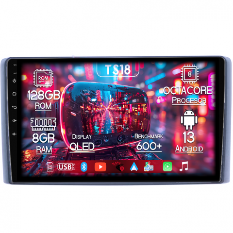 Iveco - Navigatie dedicata Iveco Daily 2018, 8GB RAM 128GB ROM, Octacore, Platforma TS18, Android 13, Display QLED 9”, Suporta camera 360º, DSP, Carplay&Android Auto, SIM 4G, Ventilator Activ