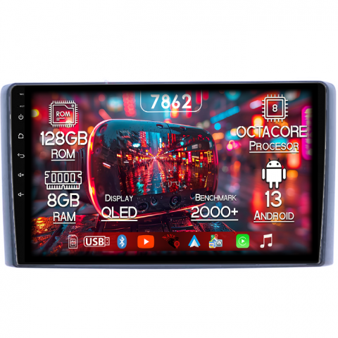 Iveco - Navigatie dedicata Iveco Daily 2018, 8GB RAM 128GB ROM, Octacore, Platforma 7862,Android 13, Display QLED 9”, Suporta camera 360º, DSP, Carplay&Android Auto, SIM 4G, Ventilator Activ