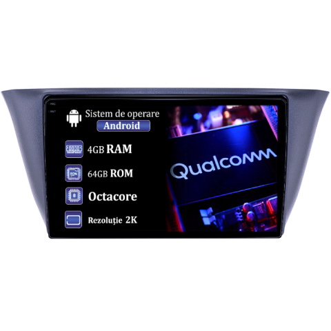 Iveco - Navigatie dedicata Iveco Daily VI dupa 2014, 4GB RAM 64GB ROM, Procesor Qualcomm Octacore, Android 14, Rezolutie 2K, Display QLED 9", DSP, Carplay&Android Auto, SIM 4G