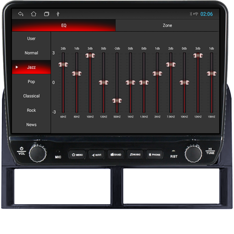 Navigatie dedicata Jeep Grand Cherokee 1999-2005 Tesla cu butoane rotative model 2024, 4GB RAM 64GB ROM, Procesor Quadcore, Android 14, Display QLED 10", DSP, Carplay&Android Auto [3]