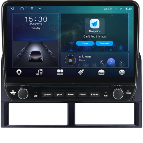 Navigatie dedicata Jeep Grand Cherokee 1999-2005 Tesla cu butoane rotative model 2024, 4GB RAM 64GB ROM, Procesor Quadcore, Android 14, Display QLED 10", DSP, Carplay&Android Auto [5]