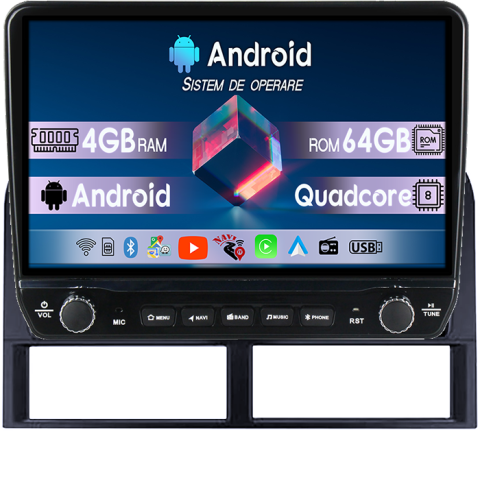 Navigatii Dedicate - Navigatie dedicata Jeep Grand Cherokee 1999-2005 Tesla cu butoane rotative model 2024, 4GB RAM 64GB ROM, Procesor Quadcore, Android 14, Display QLED 10", DSP, Carplay&Android Auto