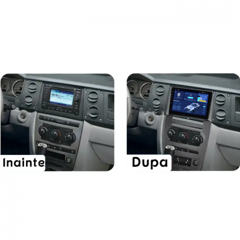 Navigatie dedicata Jeep Commander 2007-2008, 8GB RAM 128GB ROM, Octacore, Platforma TS18, Android 13, Display QLED 9”, Suporta camera 360º, DSP, Carplay&Android Auto, SIM 4G, Ventilator Activ [4]