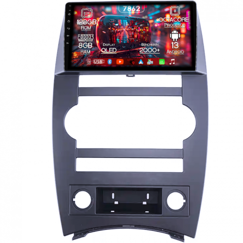 Commander 2007-2008 - Navigatie dedicata Jeep Commander 2007-2008, 8GB RAM 128GB ROM, Octacore, Platforma 7862,Android 13, Display QLED 9”, Suporta camera 360º, DSP, Carplay&Android Auto, SIM 4G, Ventilator Activ