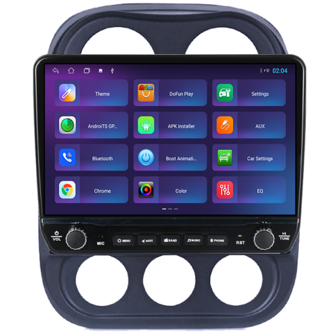 Navigatie dedicata Jeep Compass Patriot 2010-2016 Tesla cu butoane rotative model 2024, 4GB RAM 64GB ROM, Procesor Quadcore, Android 14, Display QLED 10", DSP, Carplay&Android Auto [3]