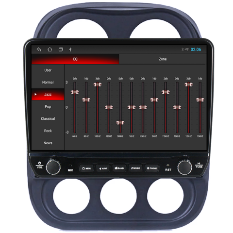 Navigatie dedicata Jeep Compass Patriot 2010-2016 Tesla cu butoane rotative model 2024, 4GB RAM 64GB ROM, Procesor Quadcore, Android 14, Display QLED 10", DSP, Carplay&Android Auto [1]