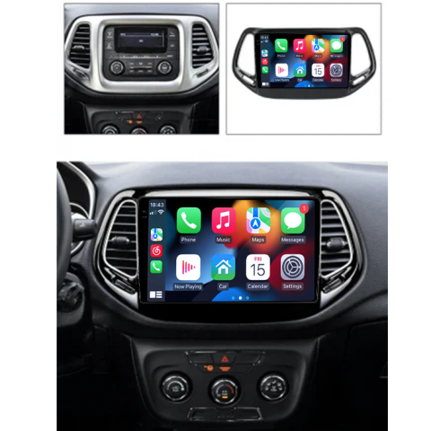 Navigatie dedicata Jeep Compass 2016-2018, 4GB RAM 64GB ROM, Procesor Qualcomm Octacore, Android 14, Rezolutie 2K, Display QLED 10", DSP, Carplay&Android Auto, SIM 4G [6]