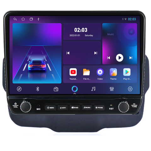 Navigatie dedicata Jeep Renegade 2014-2018 Tesla cu butoane rotative model 2024, 4GB RAM 64GB ROM, Procesor Quadcore, Android 14, Display QLED 10", DSP, Carplay&Android Auto [4]
