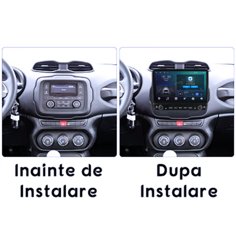 Navigatie dedicata Jeep Renegade 2014-2018 Tesla cu butoane rotative model 2024, 4GB RAM 64GB ROM, Procesor Quadcore, Android 14, Display QLED 10", DSP, Carplay&Android Auto [6]