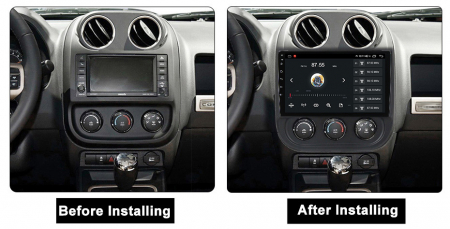 Navigatie dedicata Jeep Compass Patriot 2010-2016, 4GB RAM 64GB ROM, Octacore, Android 13, Display QLED 10", DSP, Carplay, Android Auto, Internet, Youtube, Waze, WIFI, Bluetooth [6]