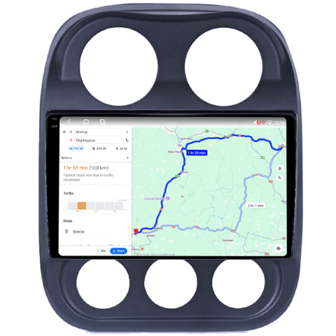 Navigatie dedicata Jeep Compass Patriot 2010-2016, 4GB RAM 64GB ROM, Procesor Qualcomm Octacore, Android 14, Rezolutie 2K, Display QLED 10", DSP, Carplay&Android Auto, SIM 4G [3]