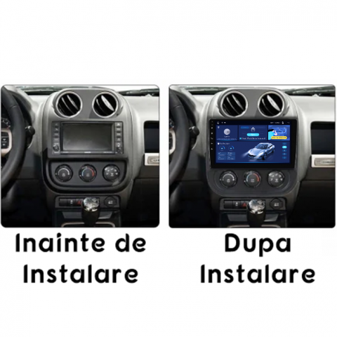Navigatie dedicata Jeep Compass Patriot 2010-2016, 8GB RAM 128GB ROM, Octacore, Platforma TS18, Android 13, Display QLED 10”, Suporta camera 360º, DSP, Carplay&Android Auto, SIM 4G, Ventilator Activ [4]