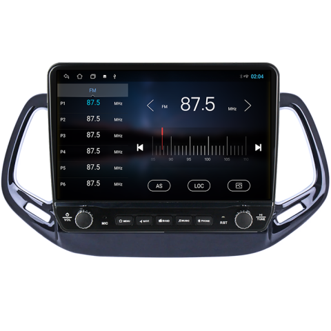 Navigatie dedicata Jeep Compass 2016-2018 Tesla cu butoane rotative model 2024, 4GB RAM 64GB ROM, Procesor Quadcore, Android 14, Display QLED 10", DSP, Carplay&Android Auto [2]