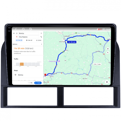 Navigatie dedicata Jeep Grand Cherokee 1999-2005, 4GB RAM 64GB ROM, Octacore, Android 14, Display QLED 1K 9", Carplay&Android Auto, SIM 4G, Ventilator Activ [3]