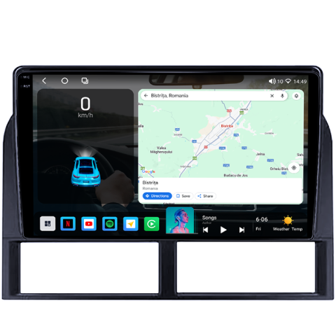 Navigatie dedicata Jeep Grand Cherokee 1999-2005, 4GB RAM 64GB ROM, Procesor Qualcomm Octacore, Android 14, Rezolutie 2K, Display QLED 9", DSP, Carplay&Android Auto, SIM 4G [1]