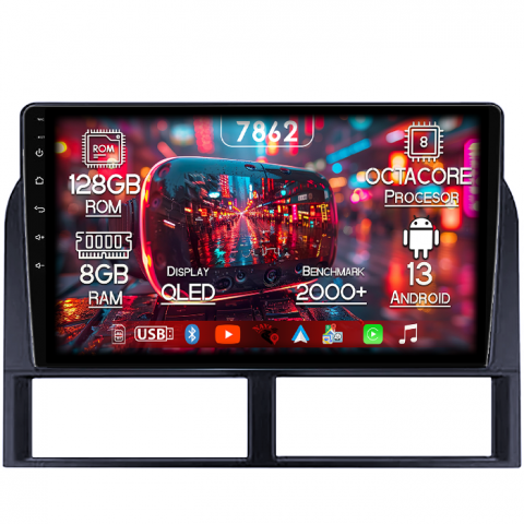 Grand Cherokee 1999-2005 - Navigatie dedicata Jeep Grand Cherokee 1999-2005, 8GB RAM 128GB ROM, Octacore, Platforma 7862,Android 13, Display QLED 9”, Suporta camera 360º, DSP, Carplay&Android Auto, SIM 4G, Ventilator Activ