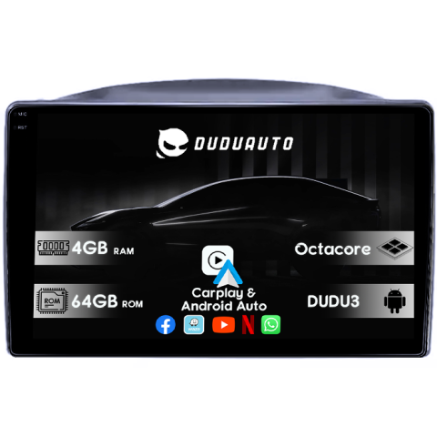 Navigatii Dedicate - Navigatie dedicata Jeep Grand Cherokee 2005-2007, DUDU3, 4GB RAM 64GB ROM, Octacore, Platforma 8581, Android, Display QLED 9", DSP, Carplay&AndroidAuto
