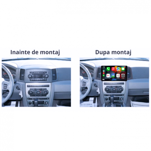 Navigatie dedicata JEEP Grand Cherokee 2004-2007, 12GB RAM 256/512GB ROM, Android 13, Rezolutie 2K, Display QLED 9", DSP, Carplay&Android Auto, SIM 4G, Ventilator Activ, Suport Camere 360 [4]