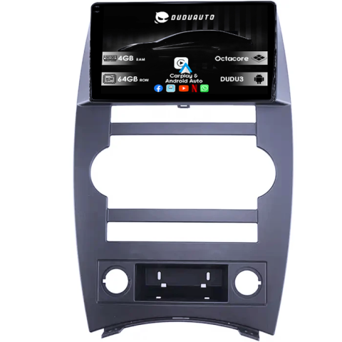 Navigatii Dedicate - Navigatie dedicata Jeep Cherokee Commander XK 2005-2011, DUDU3, 4GB RAM 64GB ROM, Octacore, Platforma 8581, Android, Display QLED 9", DSP, Carplay&AndroidAuto