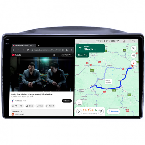 Navigatie dedicata Jeep Grand Cherokee 2005-2007, 4GB RAM 64GB ROM, Quad Core, Display 9" QLED 1K, Carplay, Android 14, Bluetooth, Magazin Play, Suport Camere AHD [2]