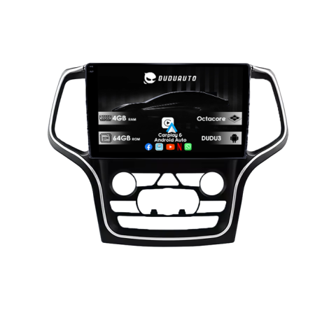Grand Cherokee 2014-2017 - Navigatie dedicata Jeep Grand Cherokee 2014-2017, DUDU3, 4GB RAM 64GB ROM, Octacore, Platforma 8581, Android, Display QLED 9", DSP, Carplay&AndroidAuto