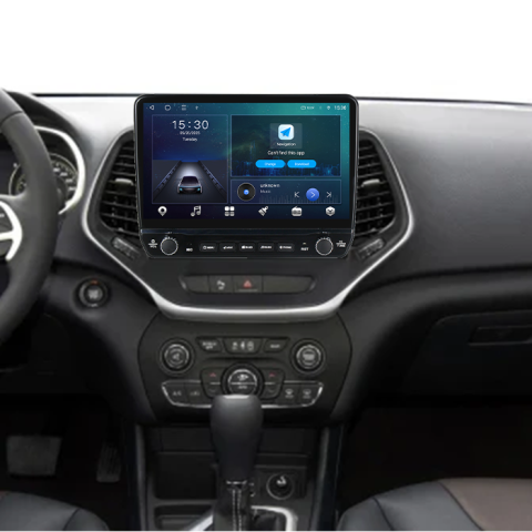 Navigatie dedicata Jeep Grand Cherokee 2014-2018 Tesla cu butoane rotative model 2024, 4GB RAM 64GB ROM, Procesor Quadcore, Android 14, Display QLED 10", DSP, Carplay&Android Auto [6]