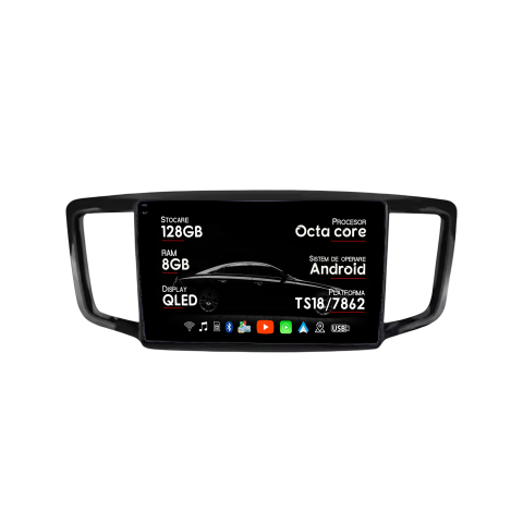 Honda - Navigatie dedicata Honda Odyssey 2015-2019, 8GB RAM 128GB ROM, Octacore, Platforma TS18, Android 14, Display QLED 9", Suporta camera 360", DSP, Carplay&AndroidAuto