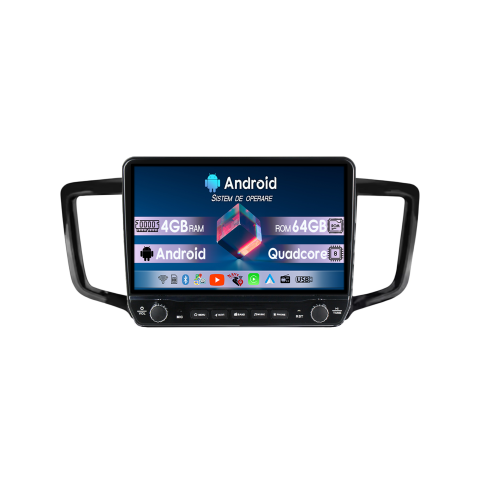 ODYSSEY 2015-2019 - Navigatie dedicata Honda Odyssey 2015-2019 Tesla Cu Butoane Rotative Model 2024, 4GB RAM 64GB ROM, Procesor Quadcore, Android 14, Display QLED 10", DSP, Carplay&AndroidAuto