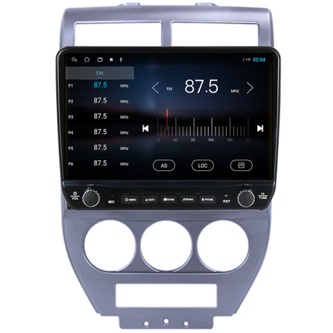 Navigatie dedicata Jeep Compass 2007-2009 Tesla cu butoane rotative model 2024, 4GB RAM 64GB ROM, Procesor Quadcore, Android 14, Display QLED 10", DSP, Carplay&Android Auto [2]