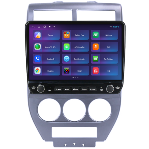 Navigatie dedicata Jeep Compass 2007-2009 Tesla cu butoane rotative model 2024, 4GB RAM 64GB ROM, Procesor Quadcore, Android 14, Display QLED 10", DSP, Carplay&Android Auto [3]