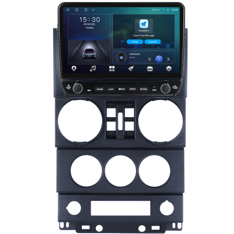 Navigatie dedicata Jeep Wrangler Rubicon 2008-2010 Tesla cu butoane rotative model 2024, 4GB RAM 64GB ROM, Procesor Quadcore, Android 14, Display QLED 10", DSP, Carplay&Android Auto [5]