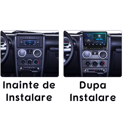 Navigatie dedicata Jeep Wrangler Rubicon 2008-2010 Tesla cu butoane rotative model 2024, 4GB RAM 64GB ROM, Procesor Quadcore, Android 14, Display QLED 10", DSP, Carplay&Android Auto [6]