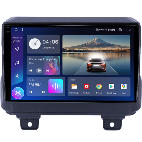 Navigatie dedicata Jeep Wrangler 2018-2019, 4GB RAM 64GB ROM, Procesor Qualcomm Octacore, Android 14, Rezolutie 2K, Display QLED 9", DSP, Carplay&Android Auto, SIM 4G [2]