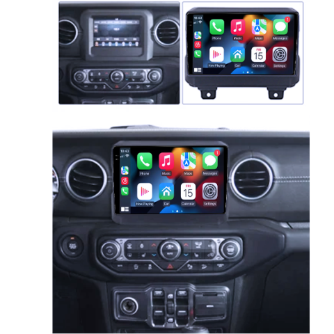 Navigatie dedicata Jeep Wrangler 2018-2019, 4GB RAM 64GB ROM, Procesor Qualcomm Octacore, Android 14, Rezolutie 2K, Display QLED 9", DSP, Carplay&Android Auto, SIM 4G [6]