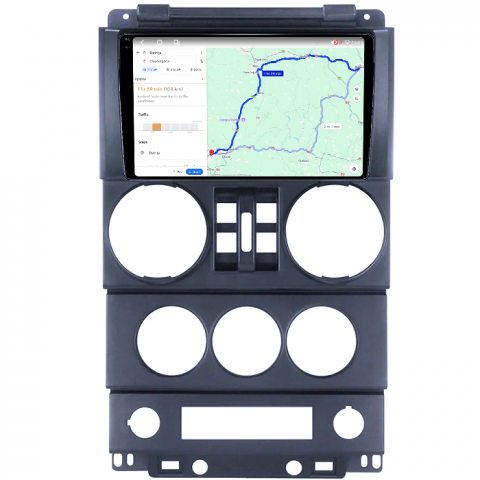 Navigatie dedicata Jeep Wrangler Rubicon 2008-2010, 4GB RAM 64GB ROM, Octacore, Android 14, Display QLED 1K 9", Carplay&Android Auto, SIM 4G, Ventilator Activ [3]