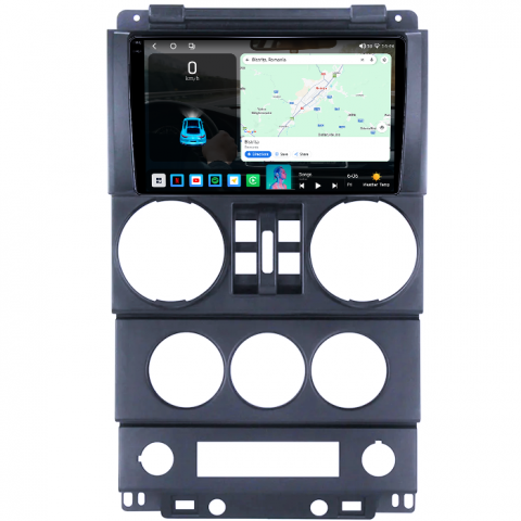 Navigatie dedicata Jeep Wrangler Rubicon 2008-2010, 4GB RAM 64GB ROM, Octacore, Android 14, Display QLED 1K 9", Carplay&Android Auto, SIM 4G, Ventilator Activ [1]