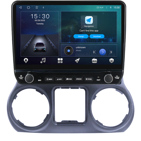 Navigatie dedicata Jeep Wrangler 2011-2016 Tesla cu butoane rotative model 2024, 4GB RAM 64GB ROM, Procesor Quadcore, Android 14, Display QLED 10", DSP, Carplay&Android Auto [6]