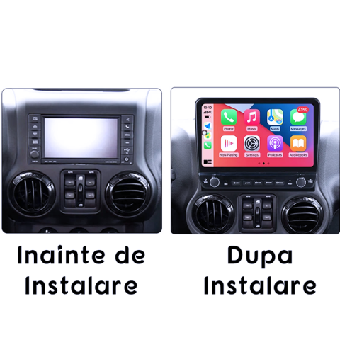 Navigatie dedicata Jeep Wrangler 2011-2016 Tesla cu butoane rotative model 2024, 4GB RAM 64GB ROM, Procesor Quadcore, Android 14, Display QLED 10", DSP, Carplay&Android Auto [1]