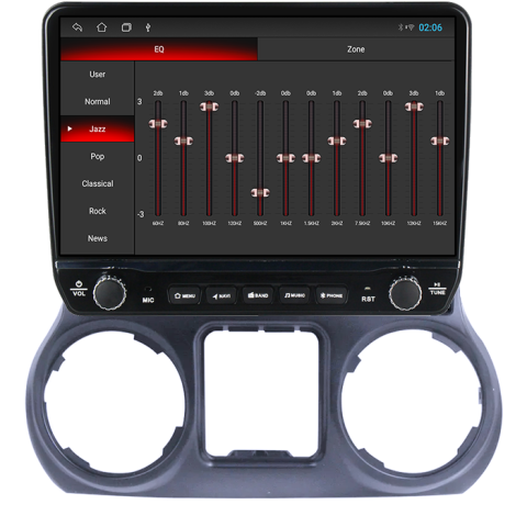 Navigatie dedicata Jeep Wrangler 2011-2016 Tesla cu butoane rotative model 2024, 4GB RAM 64GB ROM, Procesor Quadcore, Android 14, Display QLED 10", DSP, Carplay&Android Auto [2]