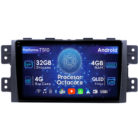 Borrego Mohave 2008-2012 - Navigatie dedicata KIA Borrego Mohave 2008-2012, 4GB RAM 32GB ROM, Octacore, Android 14, Display QLED 1K 9", DSP, Carplay&Android Auto, SIM 4G, Bluetooth, Ventilator Activ