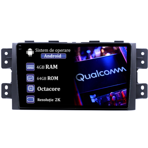 Kia - Navigatie dedicata KIA Borrego Mohave 2008-2012, 4GB RAM 64GB ROM, Procesor Qualcomm Octacore, Android 14, Rezolutie 2K, Display QLED 9", DSP, Carplay&Android Auto, SIM 4G