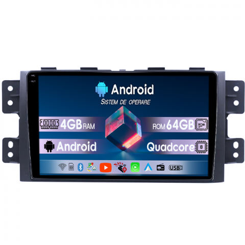 Borrego Mohave 2008-2012 - Navigatie dedicata KIA Borrego Mohave 2008-2012, 4GB RAM 64GB ROM, Quad Core, Display 9" QLED 1K, Carplay, Android 14, Bluetooth, Magazin Play, Suport Camere AHD