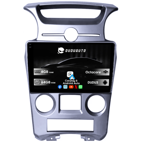 Navigatii Dedicate - Navigatie dedicata KIA Carens 2007-2011, DUDU3, 4GB RAM 64GB ROM, Octacore, Platforma 8581, Android, Display QLED 9", DSP, Carplay&AndroidAuto