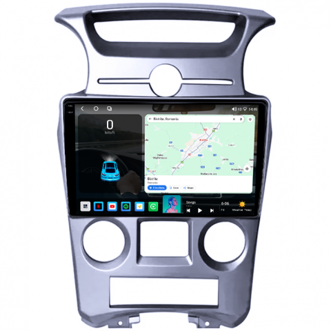 Navigatie dedicata KIA Carens 2007-2011, 4GB RAM 64GB ROM, Octacore, Android 14, Display QLED 1K 9", Carplay&Android Auto, SIM 4G, Ventilator Activ [1]