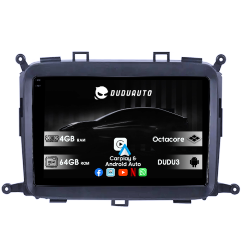 Navigatii Dedicate - Navigatie dedicata KIA Carens 2013-2018, DUDU3, 4GB RAM 64GB ROM, Octacore, Platforma 8581, Android, Display QLED 9", DSP, Carplay&AndroidAuto